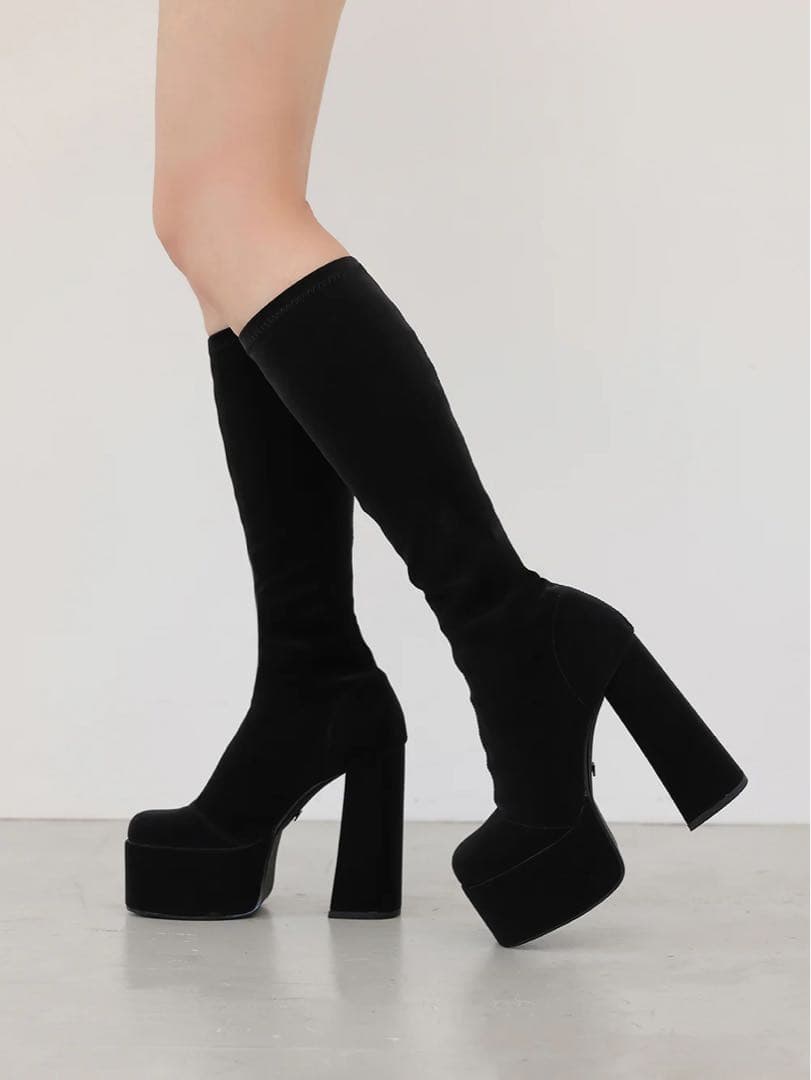 Darich ダーリッチ ウルトラストレッチロングブーツ ブラック m