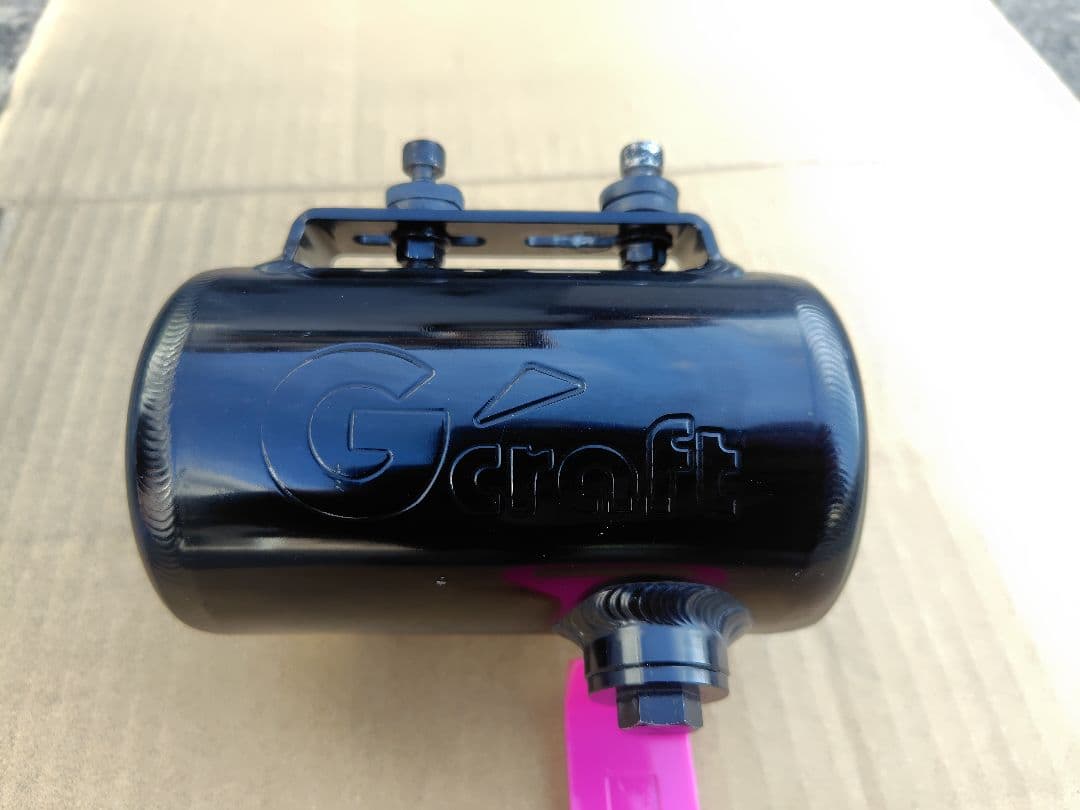 Ｇクラフト　オイルキャッチタンク　黒アルマイト仕様