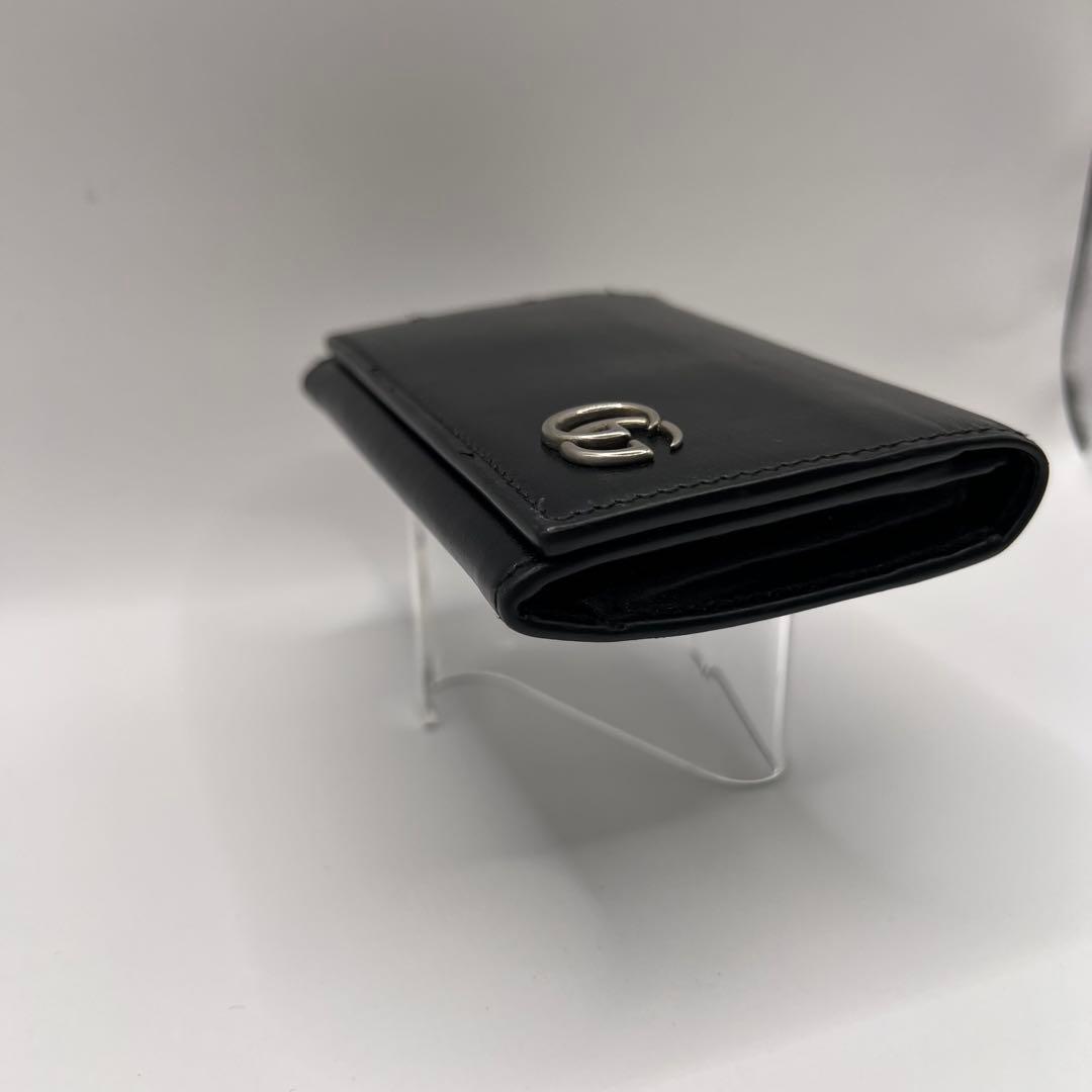 GUCCI 名刺入れ　カードケース　GGマーモント　　ブラック　665453