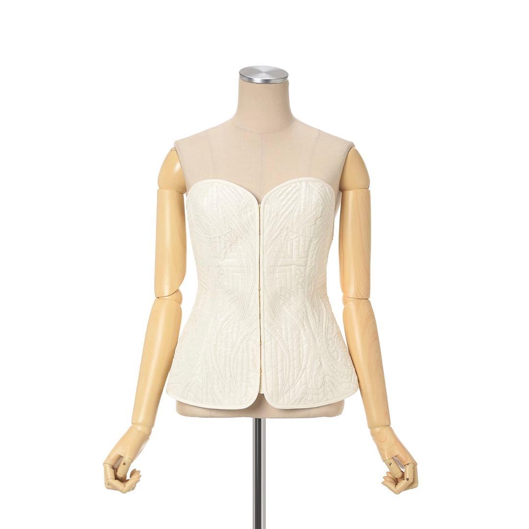 トップス Mame Kurogouchi Floral Quilted Bustier