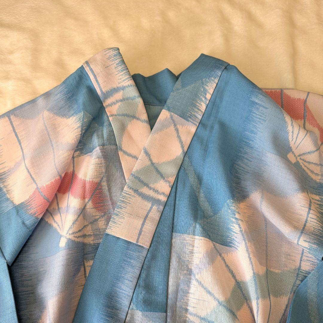 豆千代モダン mamechiyo modern 浴衣 パラソル 水色