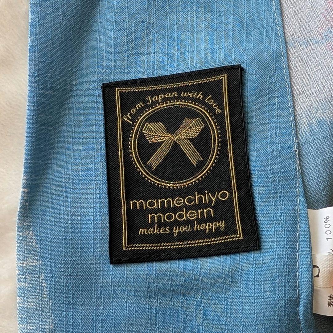 豆千代モダン mamechiyo modern 浴衣 パラソル 水色