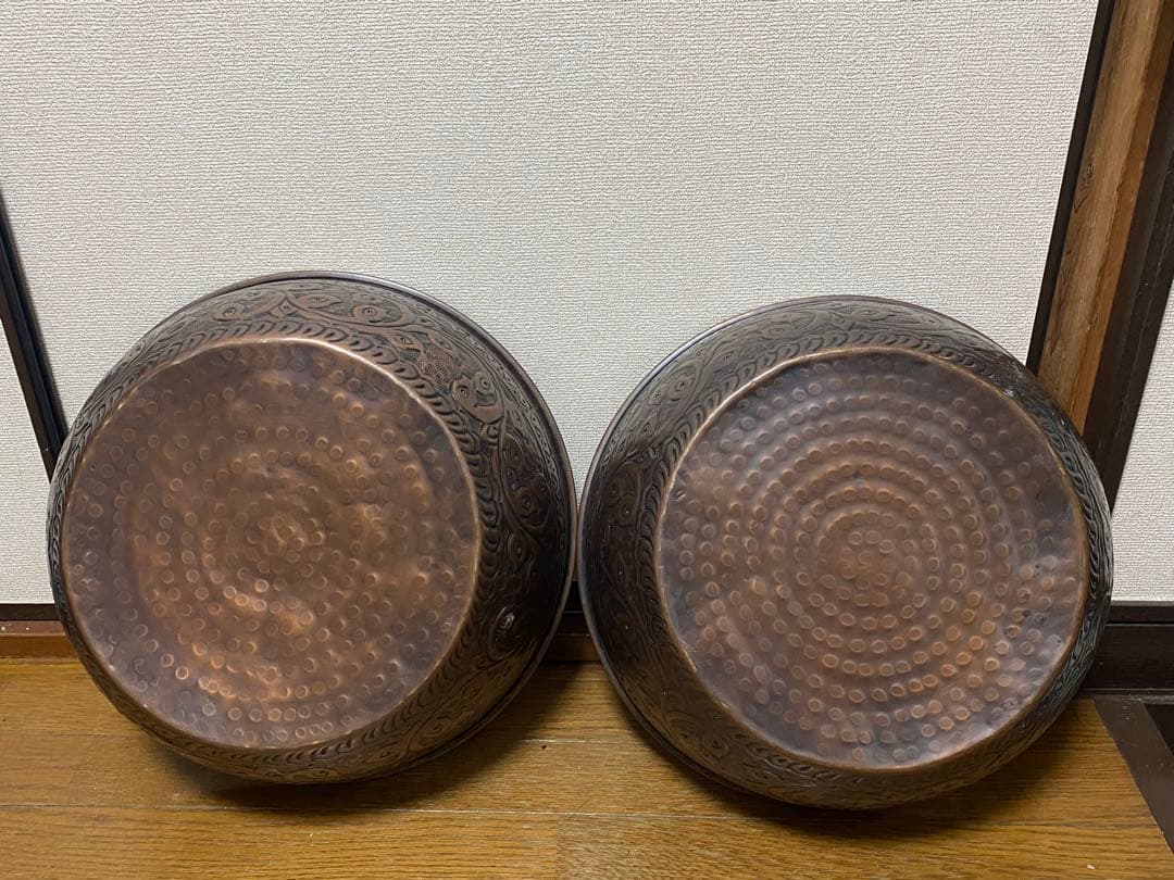 ココバリ真鍮製フットバスボウル2点セット