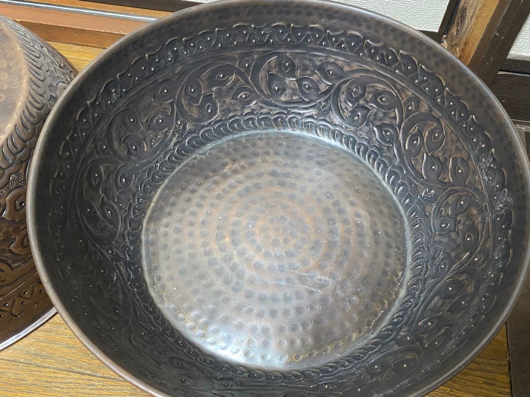 ココバリ真鍮製フットバスボウル2点セット