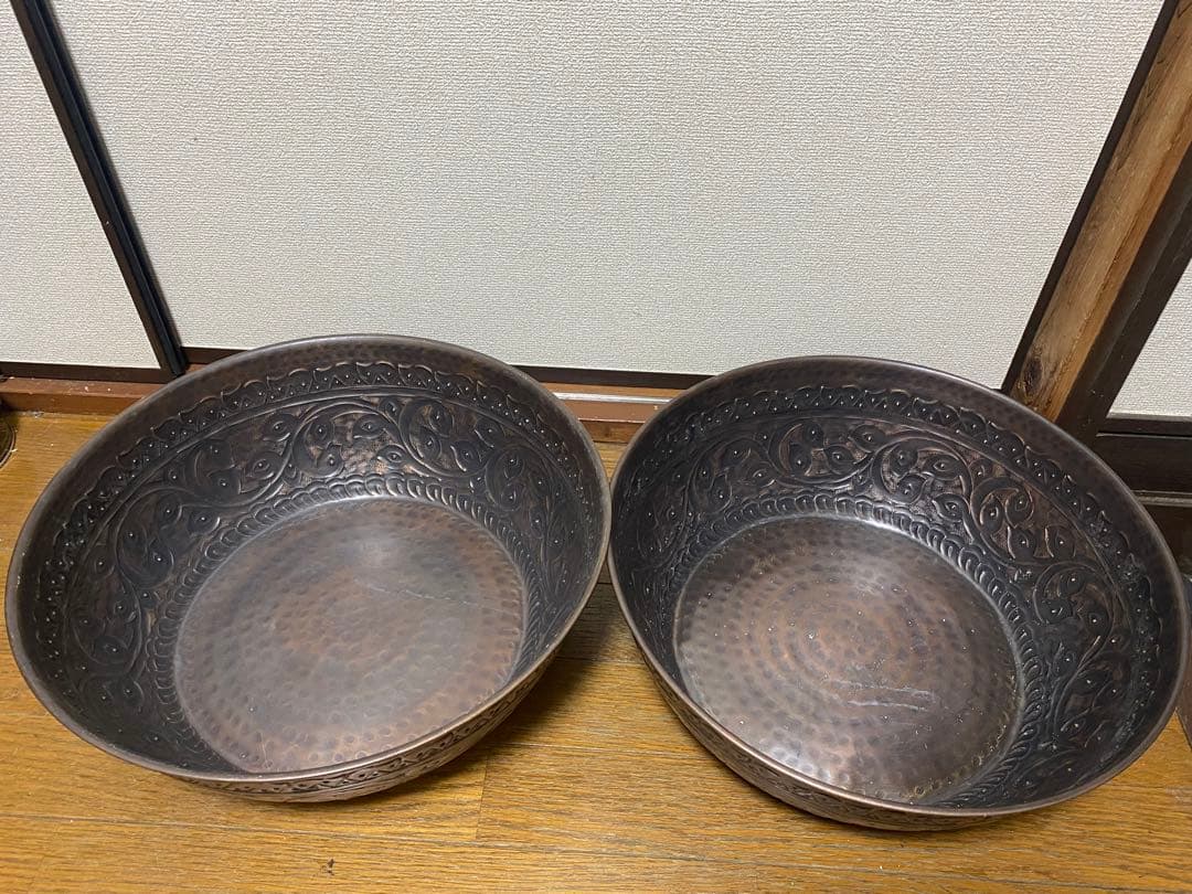 ココバリ真鍮製フットバスボウル2点セット
