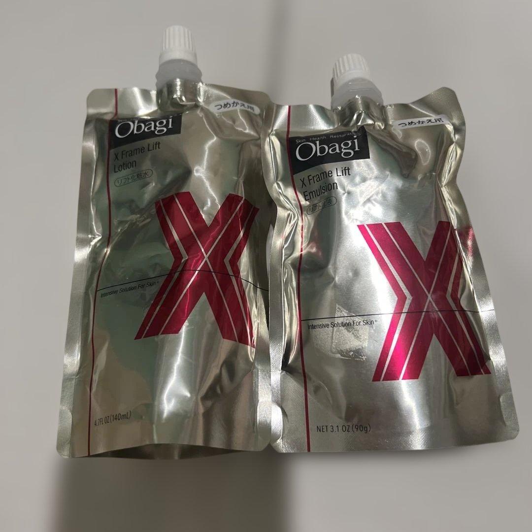 オバジ　Xフレーム　リフトローション&リフトエマルジョン　詰め替え用