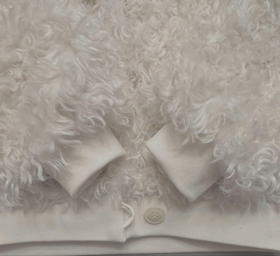 新品　ATTISESSION フラッフィー ブルゾン　ホワイト