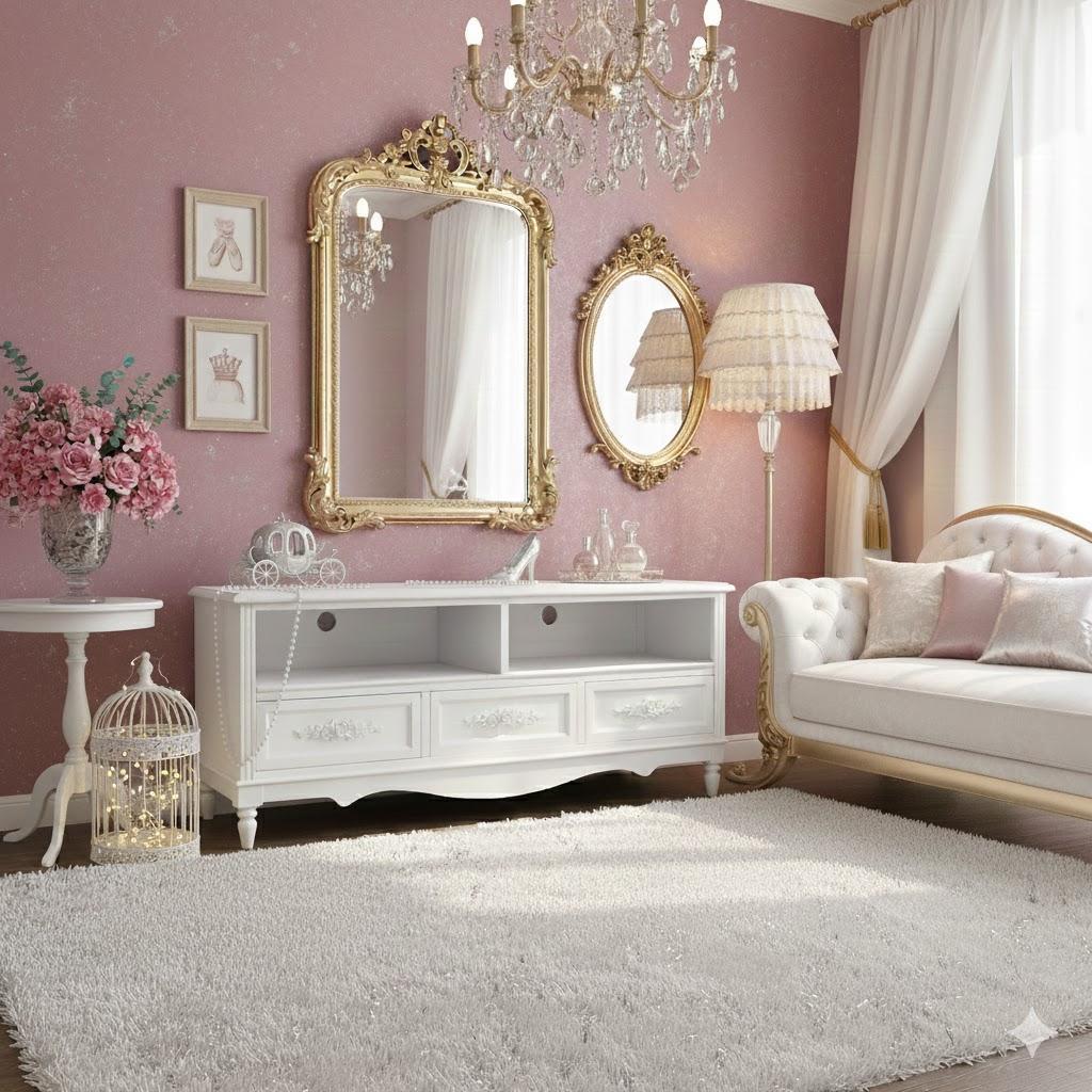 リピーター割【新品】フレンチシック　テレビ台 プリンセス　リビングボード