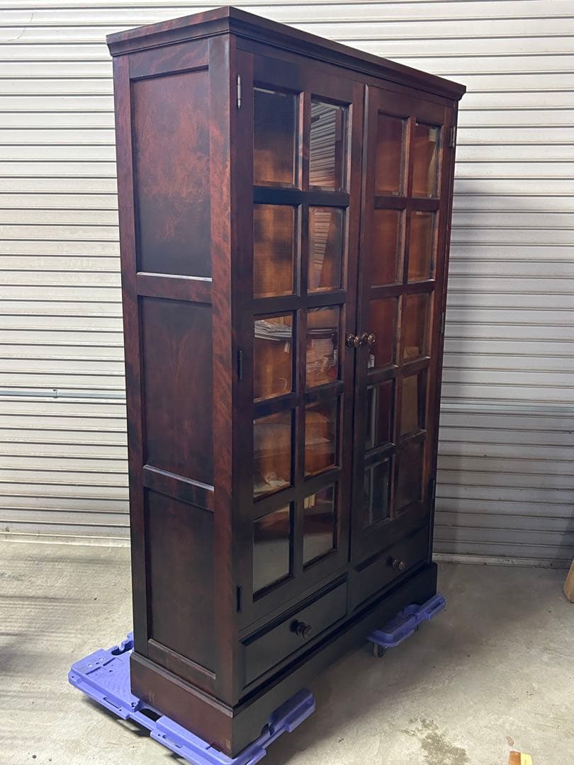 ☆GA234【中古品】 北海道民芸 家具 書棚　幅108cm