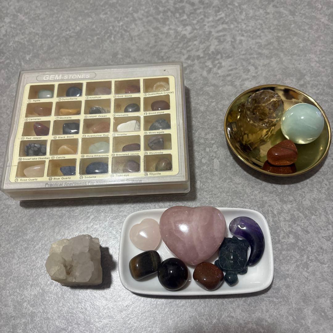 天然石セット ハート型・丸型