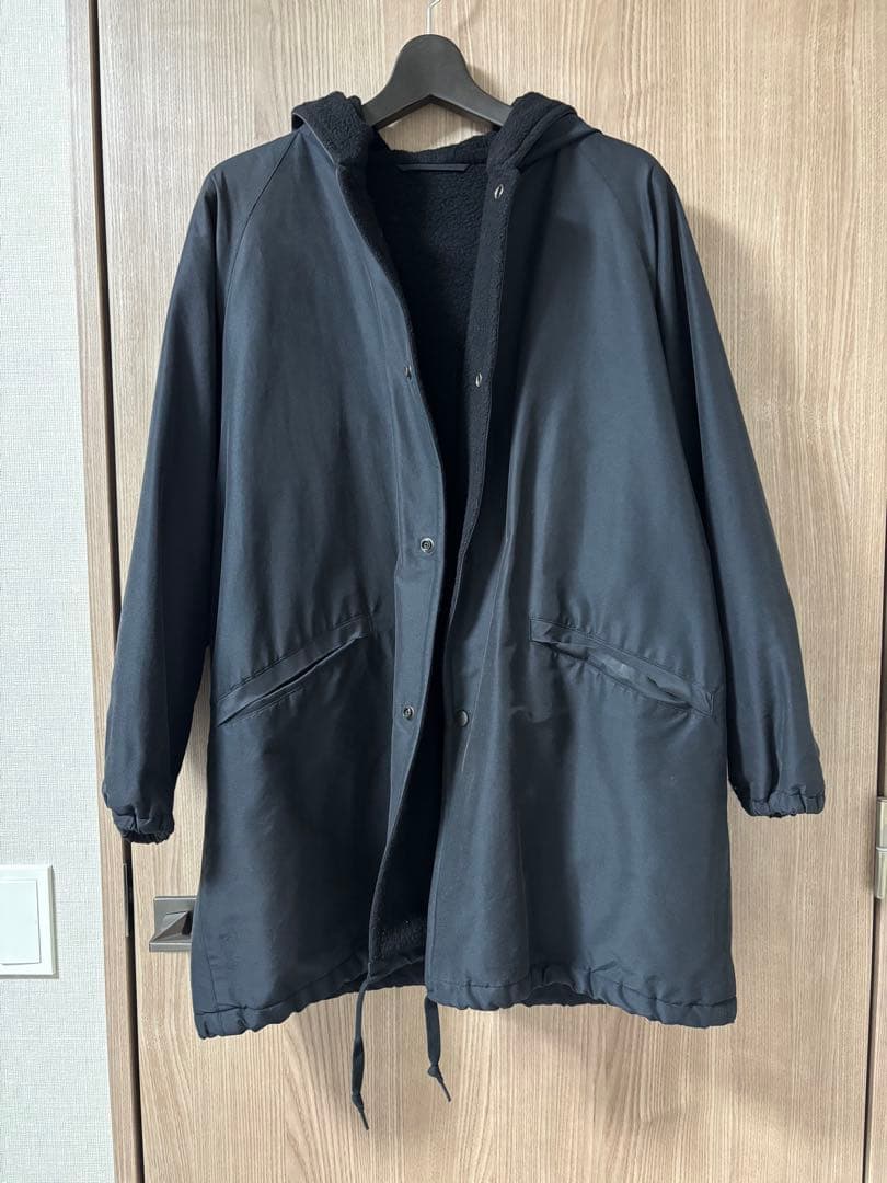 COMOLI 20AW コットンシルクフーデッドコート サイズ1 タグあり