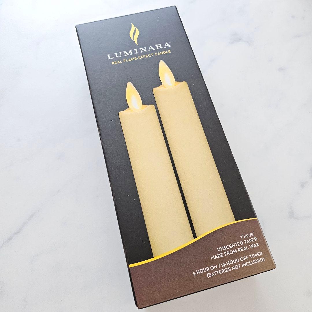 テーパーキャンドル ルミナラ LUMINARA LED キャンドル リアル 2本