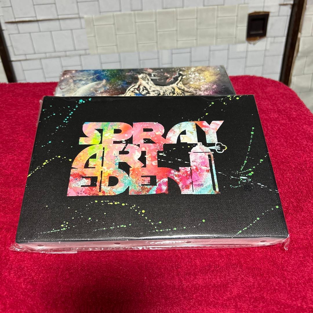 スプレーアートエデン ロゴ SMキャンパス複製画直筆サイン入り