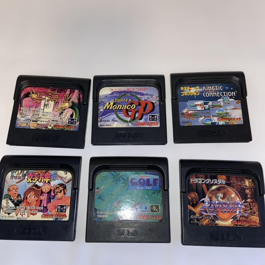 SEGA Game Gear本体とゲームソフト6本セット