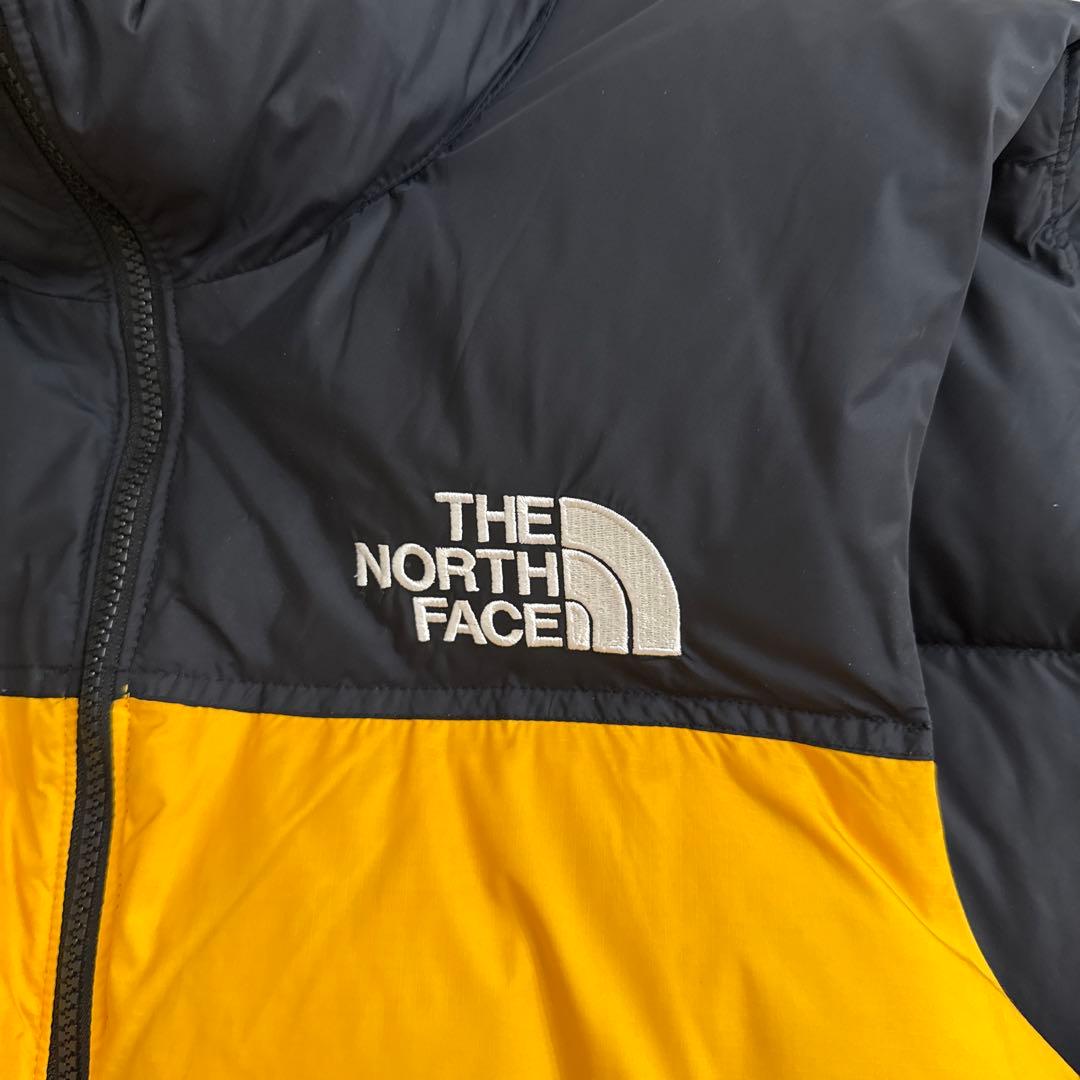 THE NORTH FACE ダウンベスト 黒/黄色