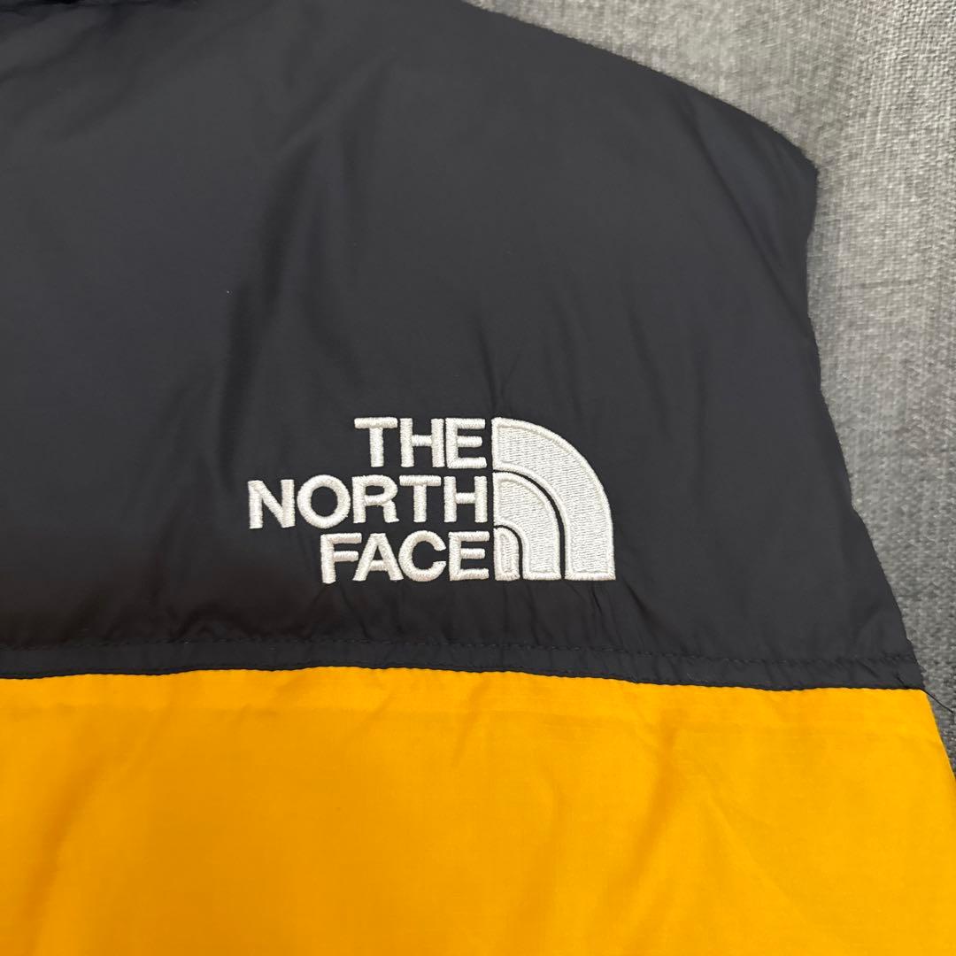 THE NORTH FACE ダウンベスト 黒/黄色