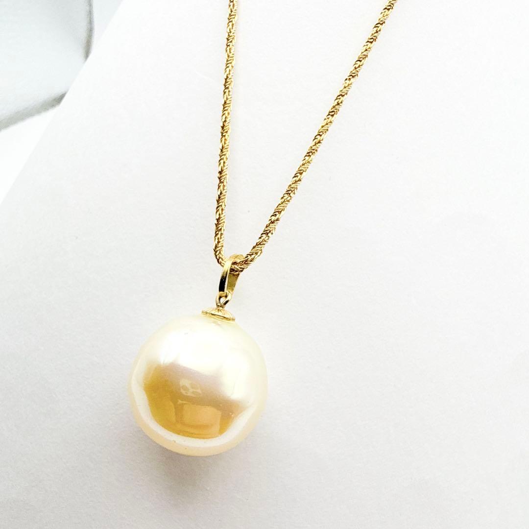 3006-9 希少Germany製✨Dior ロングネックレス　パール　大ぶり