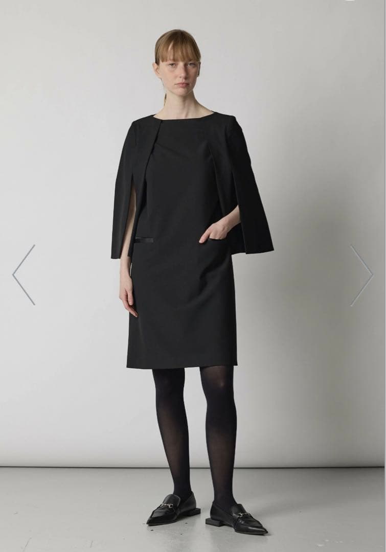 CINOH 黒 長袖 ミニワンピース サイズ38