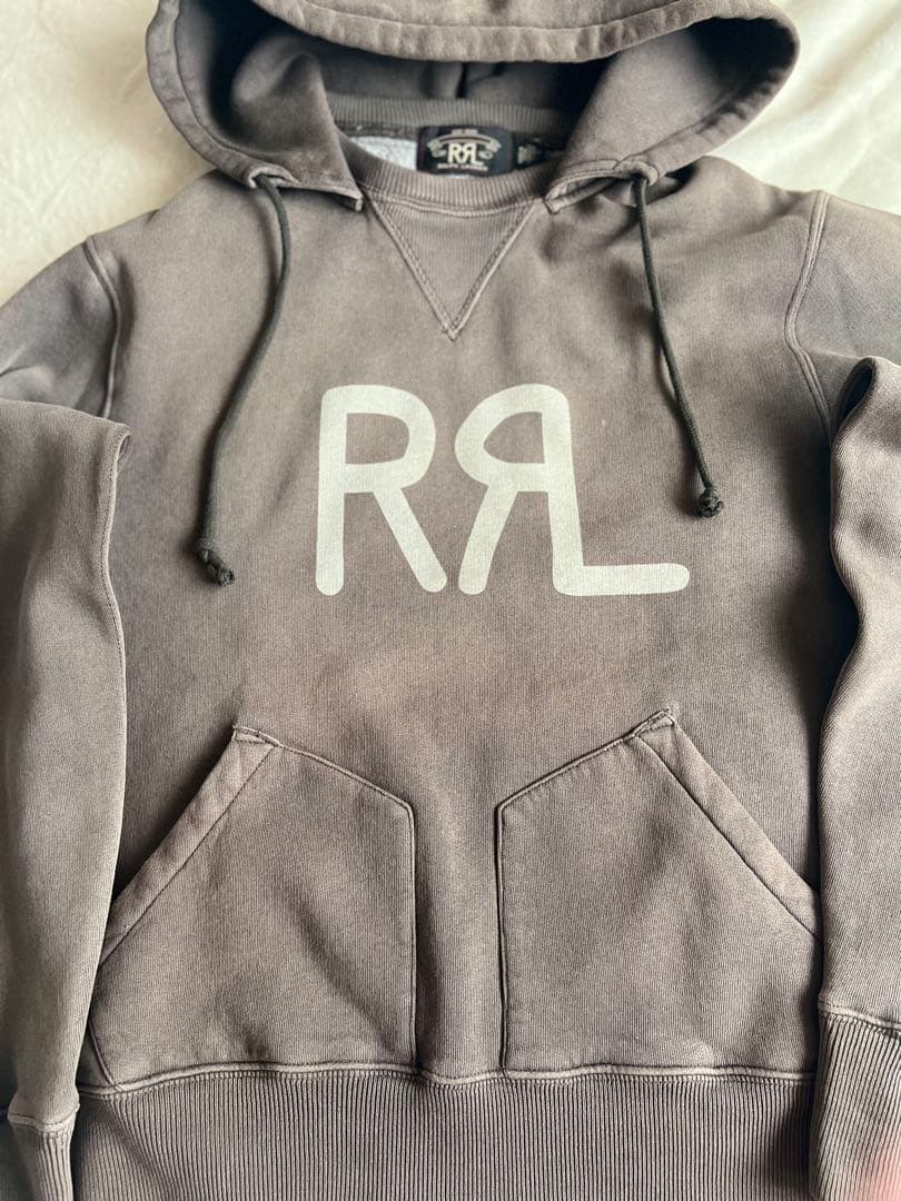 美品!! RRL ダブルアールエル グレー フーディー パーカー XS
