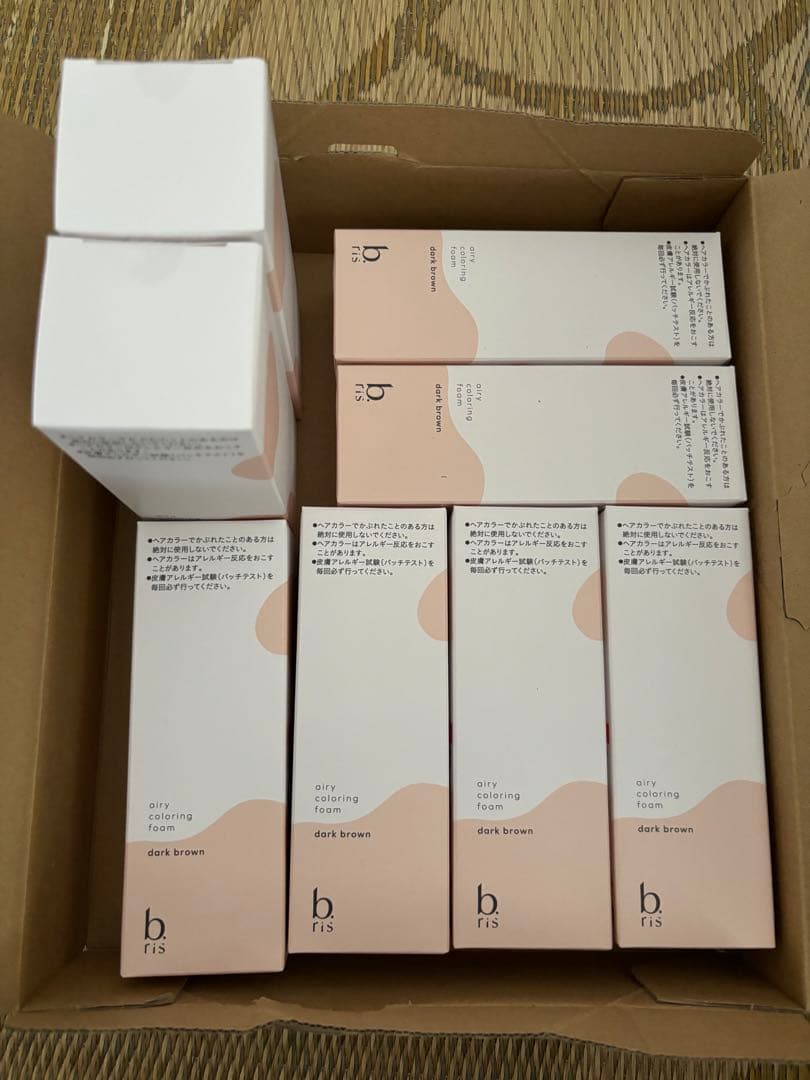 b.ris ビーリスエアリーカラーリングフォーム　白髪染め　7本セット