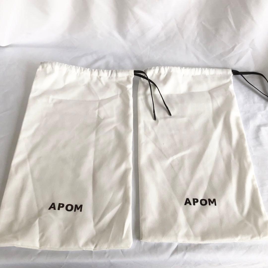 ひつじゆりかご　 美品 APOM アポム ウォータープルーフリボンローファ