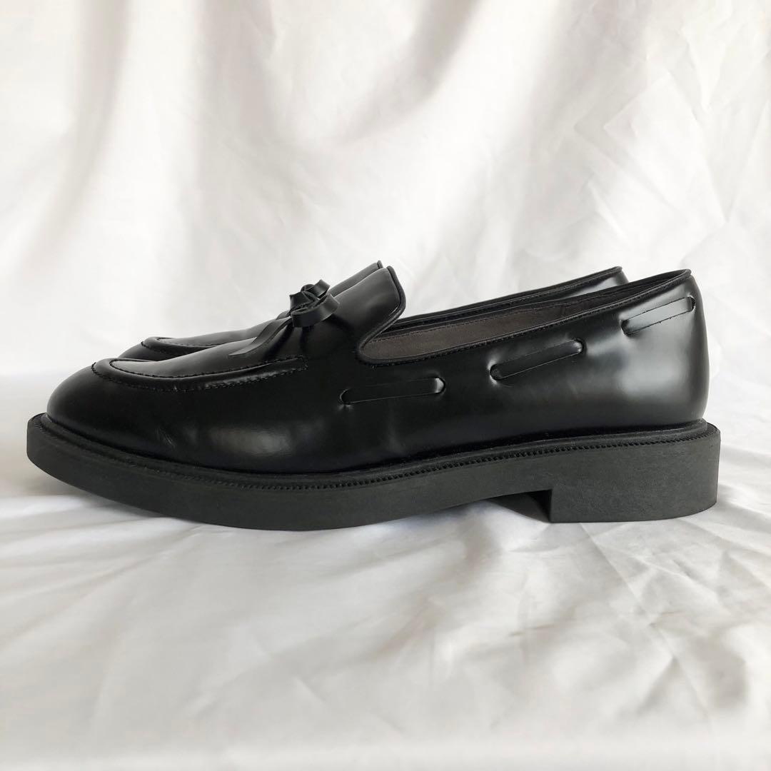 ひつじゆりかご　 美品 APOM アポム ウォータープルーフリボンローファ