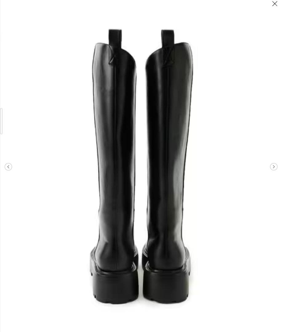 美品 SYユナイテッドアローズ <SY>ボリュームソールプレーンロングブーツ厚底