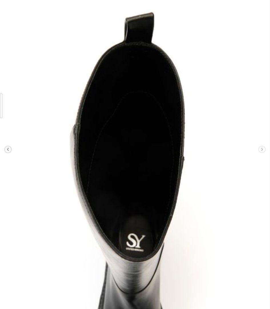 美品 SYユナイテッドアローズ <SY>ボリュームソールプレーンロングブーツ厚底