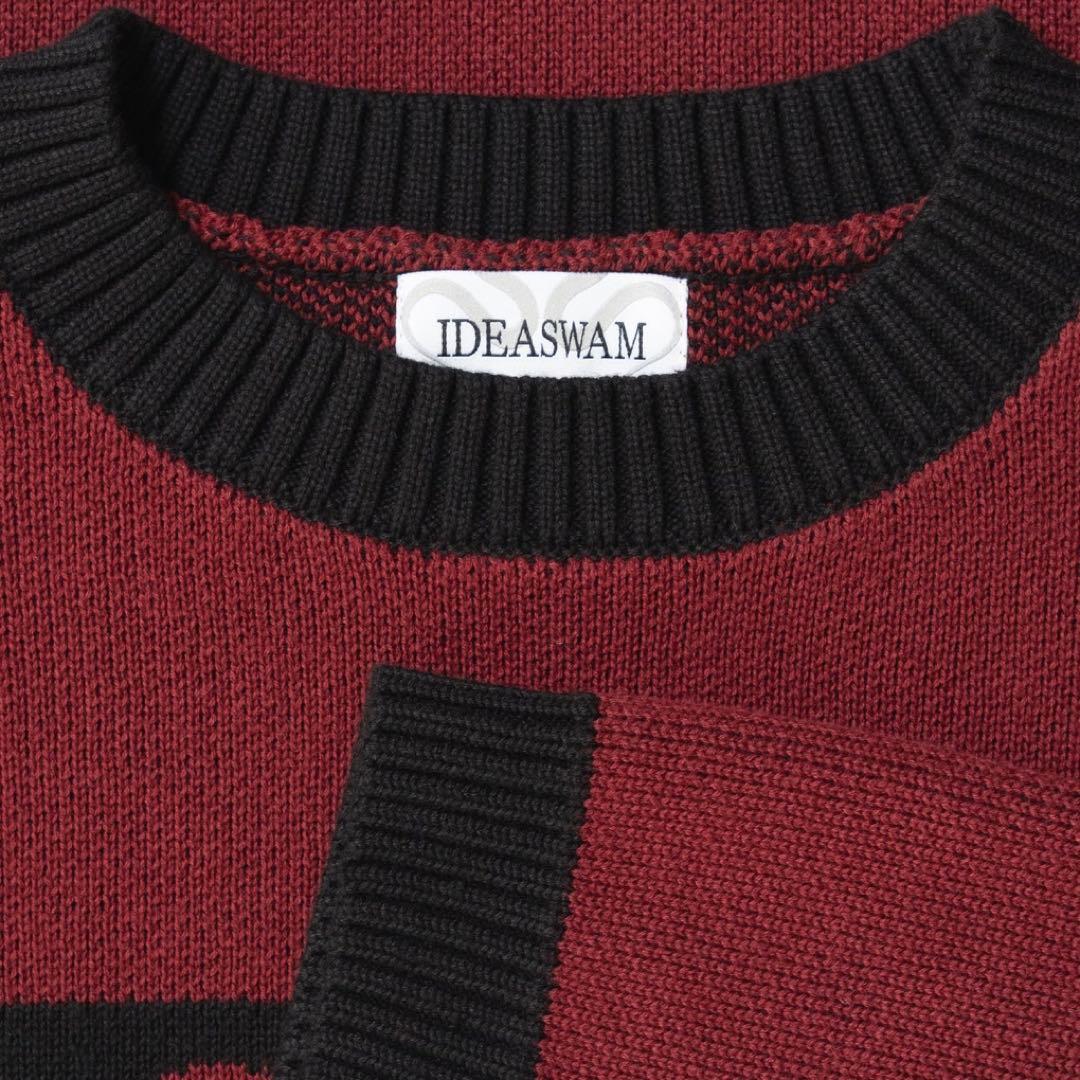 IDEASWAM OUROBOROS KNIT SWEATER RED レッド
