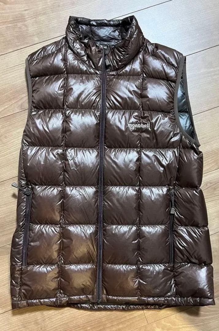 mont-bell ブラウン ダウンベスト