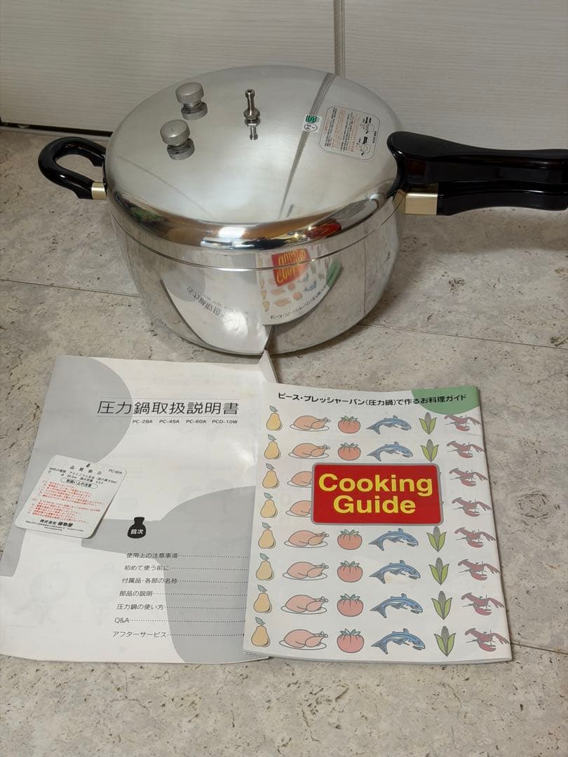 新品未使用　日本製　鋳物屋　ヘイワ圧力鍋　PC-60A　満水容量6.0Ｌ 片手