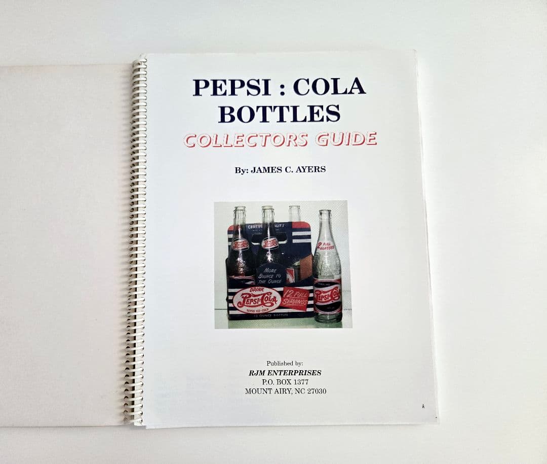 洋書 PEPSI COLA BOTTLES COLLECTORS GUIDE