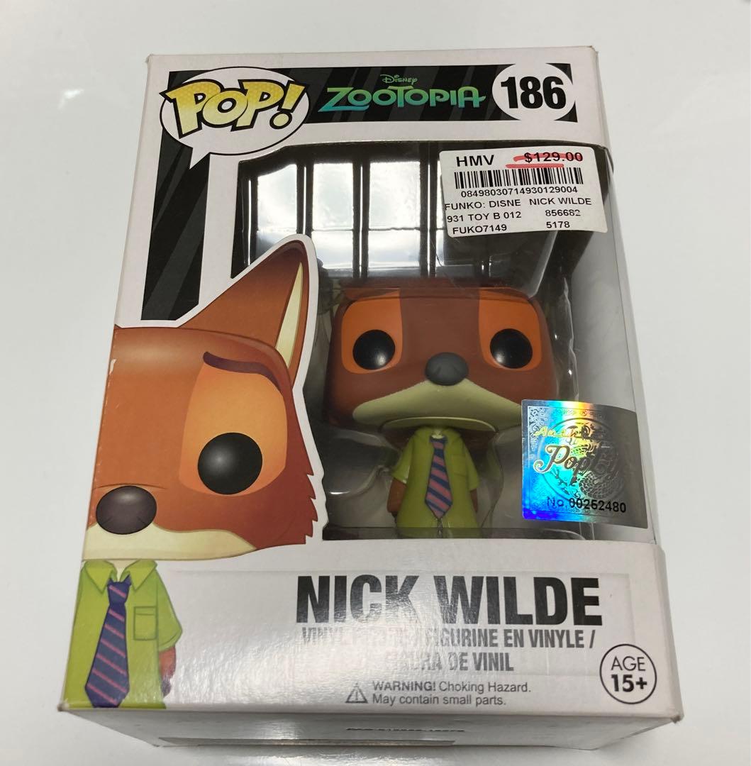 レア ズートピア POP FUNKO フィギュア 186 ニック