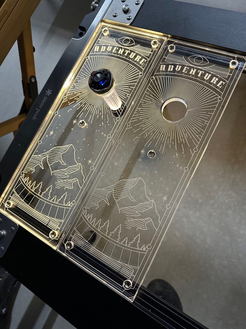 スノーピーク IGT 対応 アクリル天板 0.5ユニット 2枚セット ケース付2