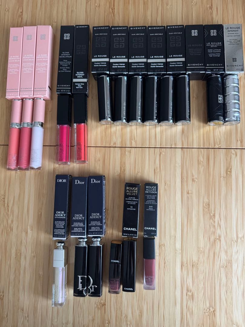 Dior Chanelなどリップセット売り