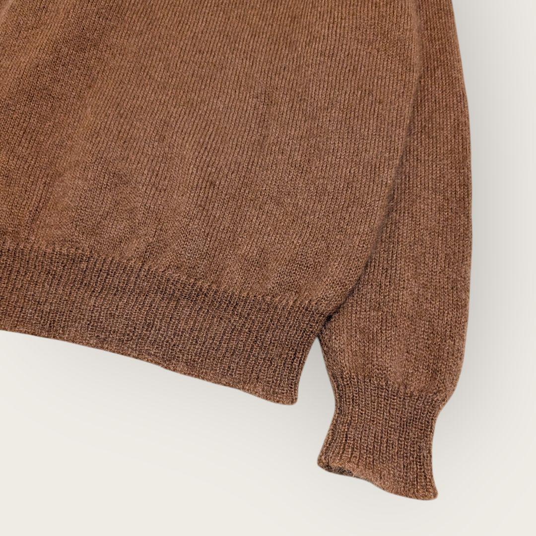 AURALEE　オーラリー　ブラウン　クルーネックニットセーター　サイズ3