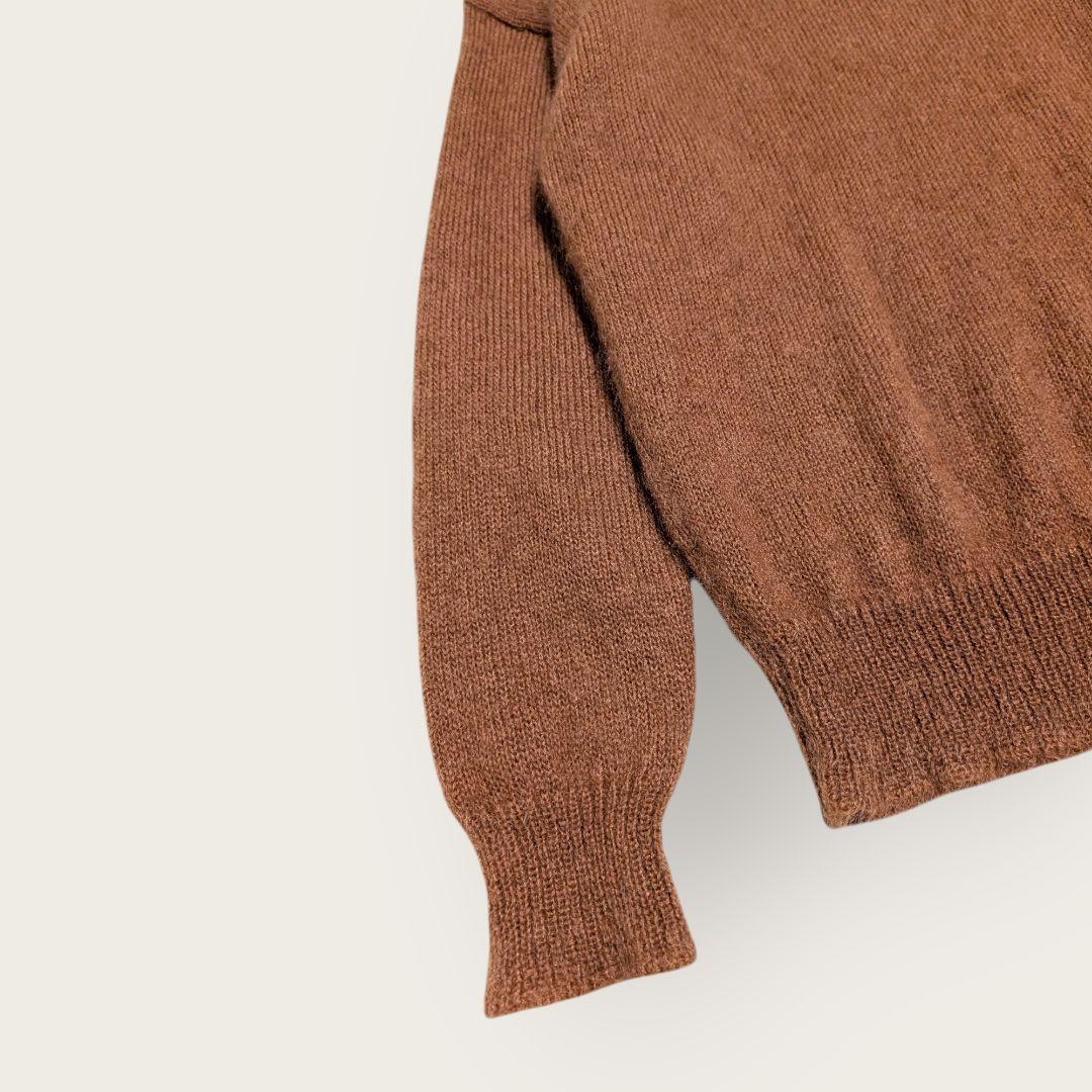 AURALEE　オーラリー　ブラウン　クルーネックニットセーター　サイズ3