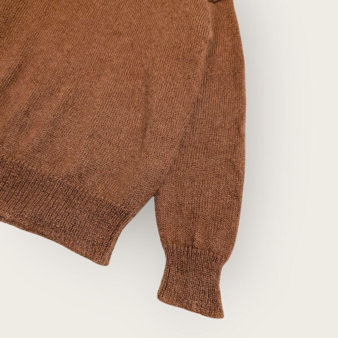 AURALEE　オーラリー　ブラウン　クルーネックニットセーター　サイズ3