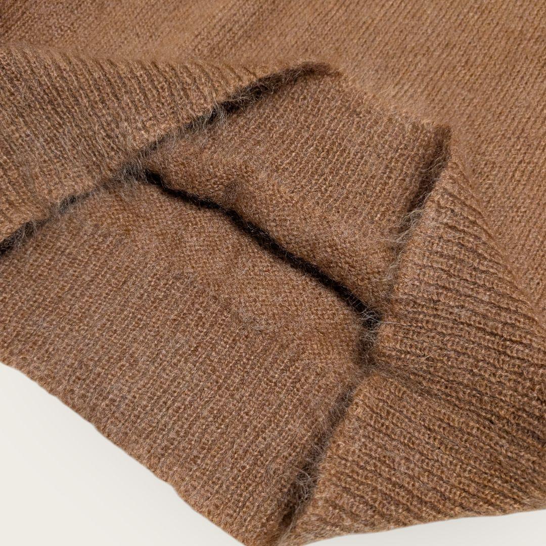 AURALEE　オーラリー　ブラウン　クルーネックニットセーター　サイズ3