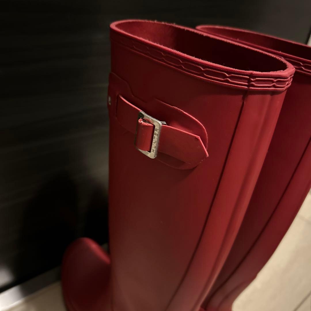 HUNTER ハンターレインブーツ 赤