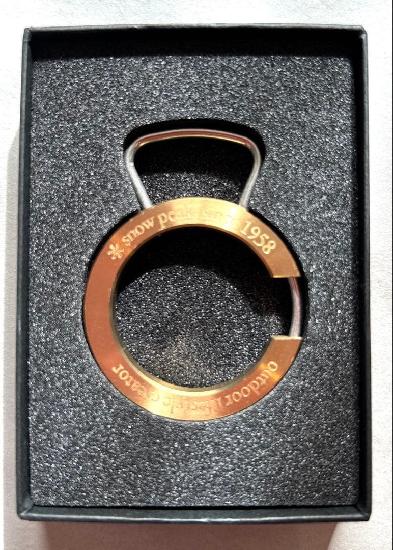 【限定レア品】　スノーピーク　真鍮　キーリング