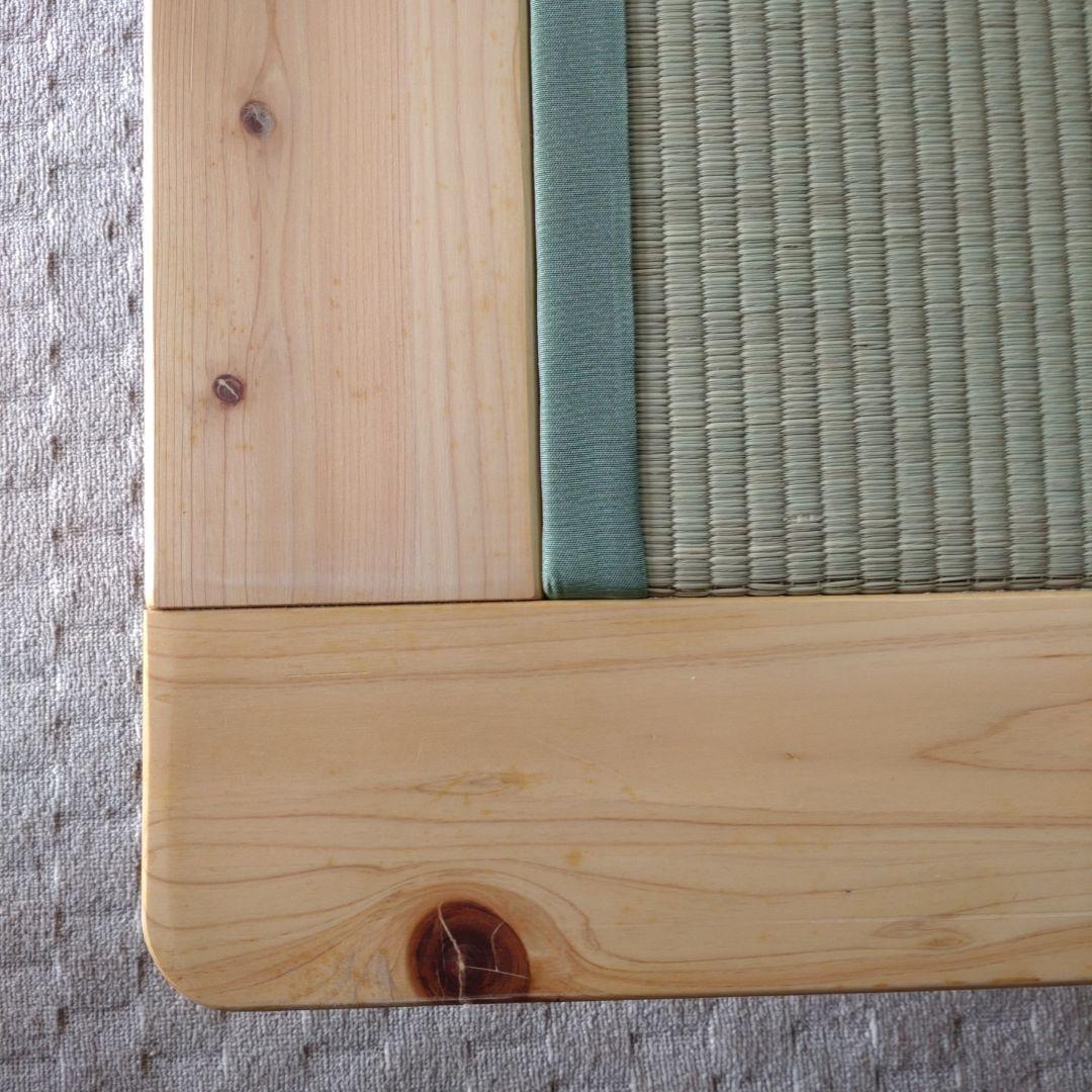 【送料込み】畳とすのこの2way仕様　ひのき無垢　国産畳ベッド　和室