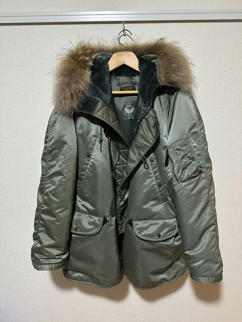 【美品】WAIPER / N-3Bフライトジャケット / リアルファー＆日本製