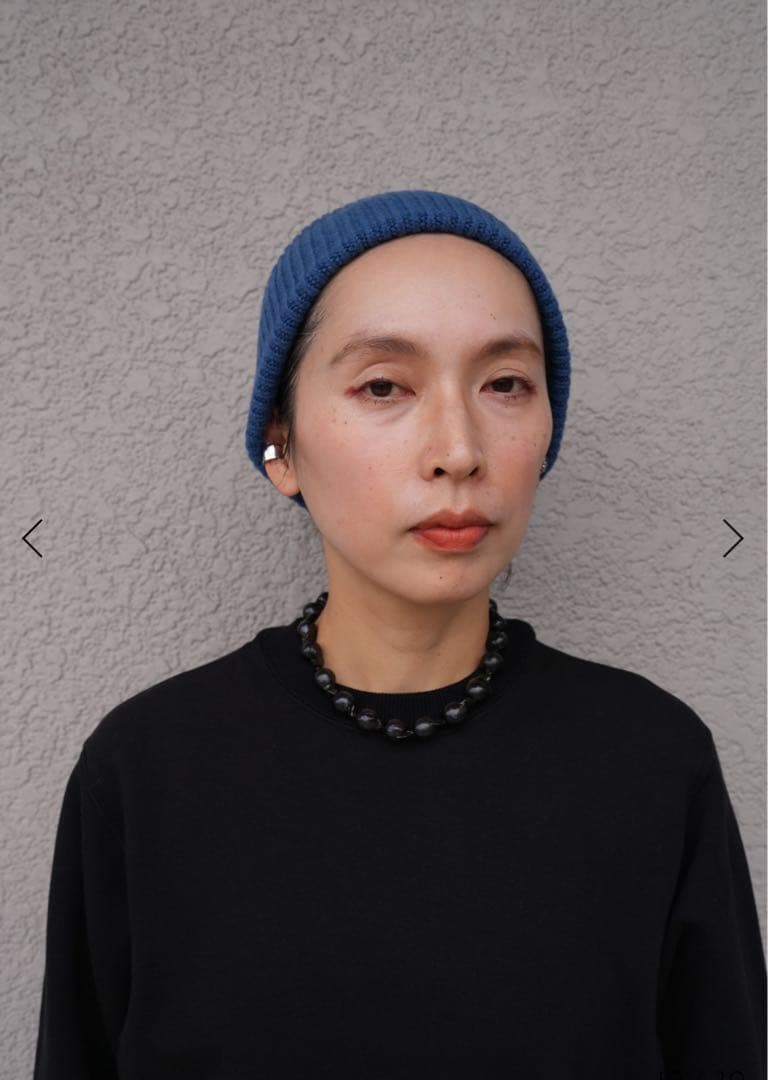 moontreeplanet ニットターバン　ブルー