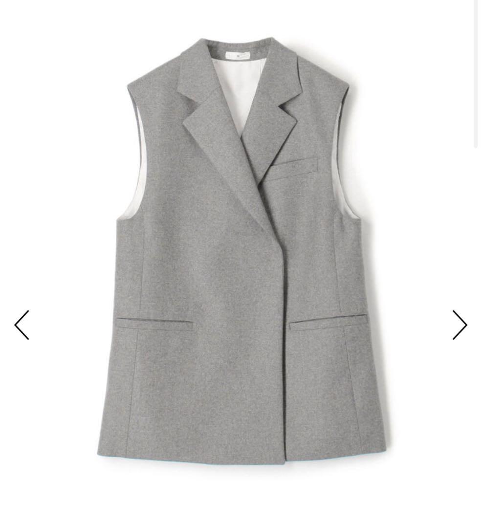 定価99000円　TOMORROWLAND .B ウールフラノ テーラードジレ