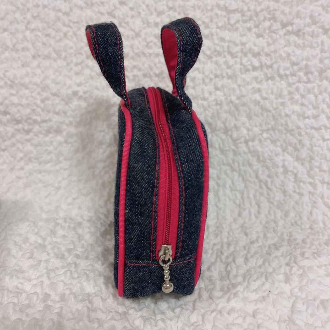 希少　ハローキティ　サンリオ　デニム　手帳　ケース　ポーチ　未使用