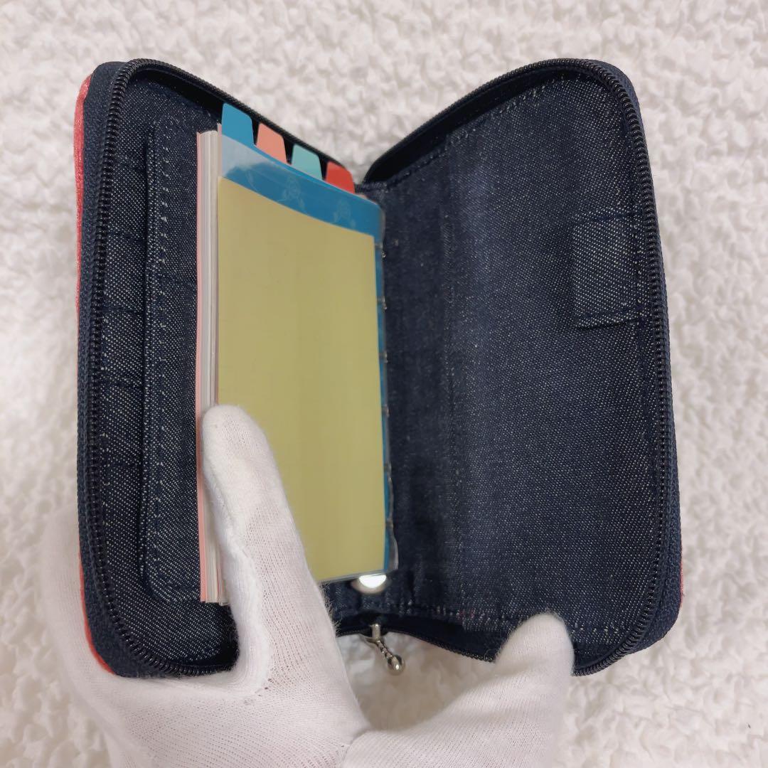 希少　ハローキティ　サンリオ　デニム　手帳　ケース　ポーチ　未使用