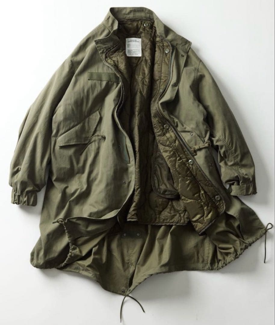 FREAK’S STORE オリーブ モッズコート キルティングライナー付き美品