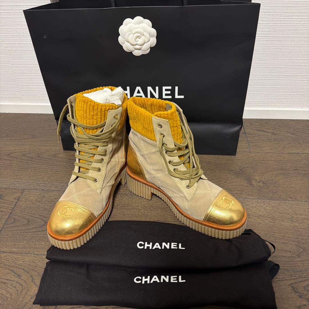 希少 極美品 シャネル　 CHANEL G36536レディースブーツ 正品保证