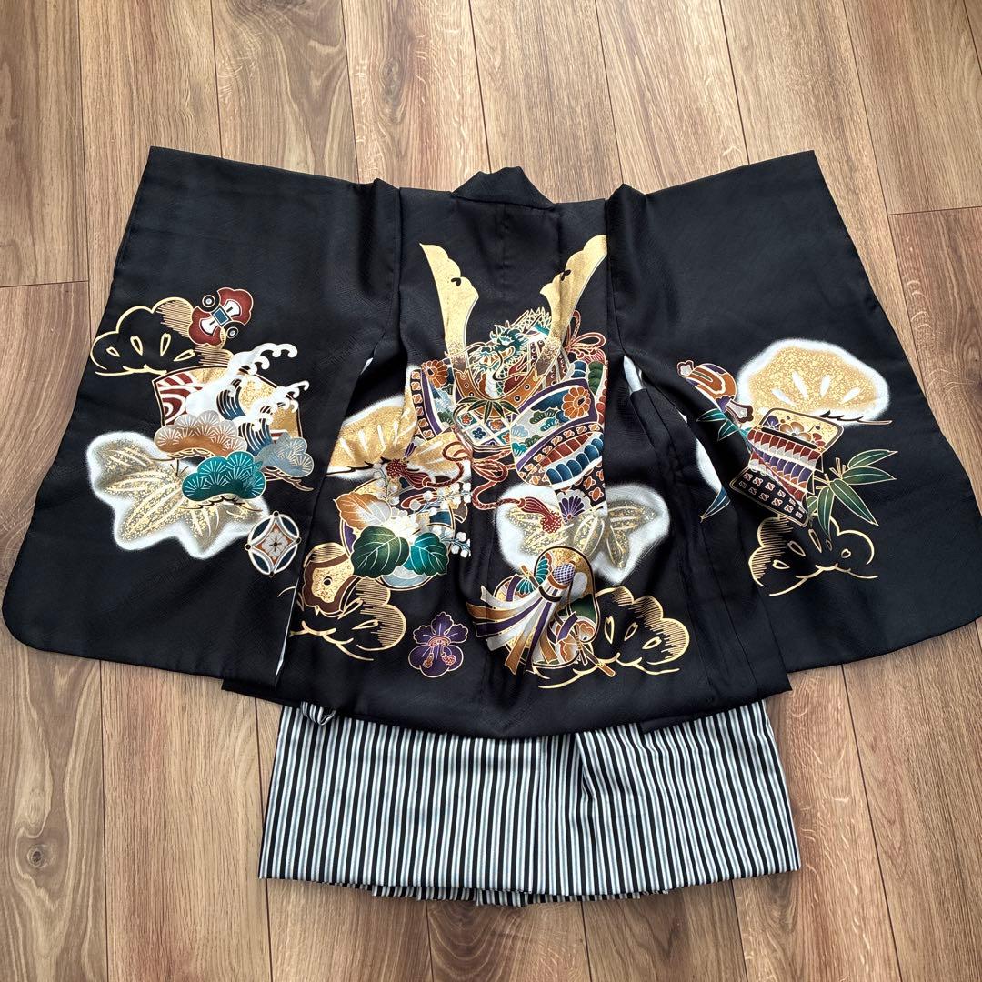 七五三　5歳　袴　着物　男の子　フルセット